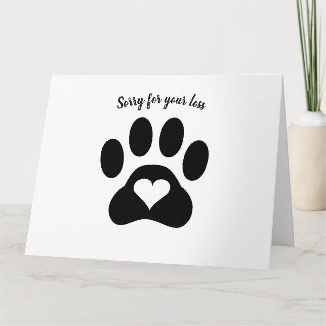 Tarjeta De Agradecimiento Perdón por tu pérdida (Anverso)