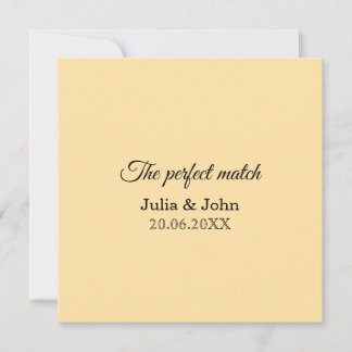 Tarjeta De Agradecimiento Perfect Match Boda Caja de Cerillas – Edición Prem