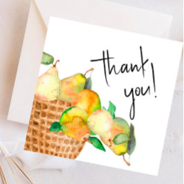 Tarjeta de agradecimiento Perfect Pear - Boda/Pare
