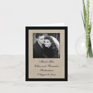 Tarjeta de agradecimiento perfecta para Burlap