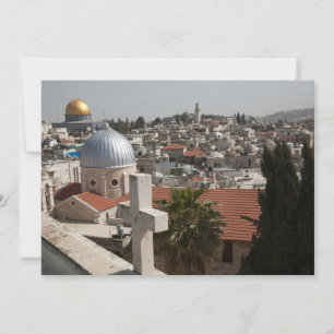 Tarjeta De Agradecimiento Perfil de la antigua Jerusalén