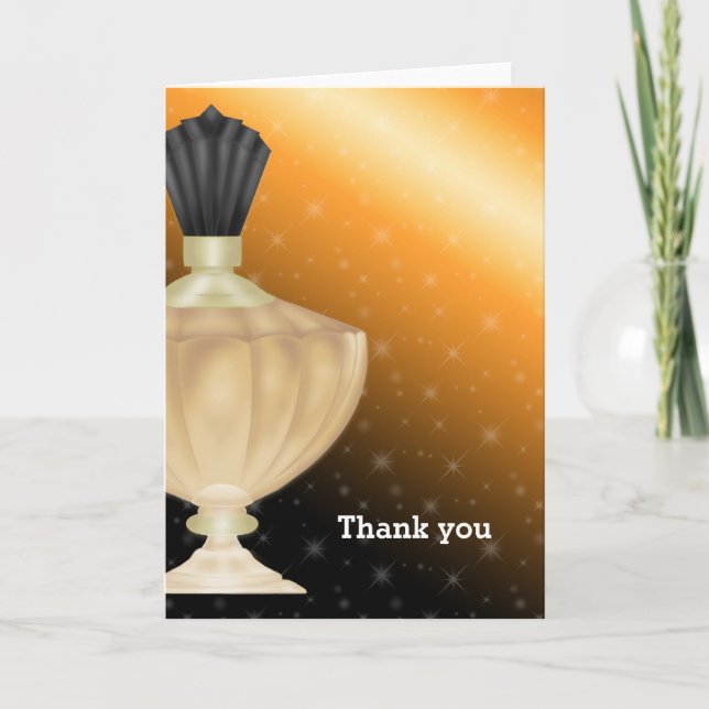 Tarjeta De Agradecimiento Perfume (Anverso)