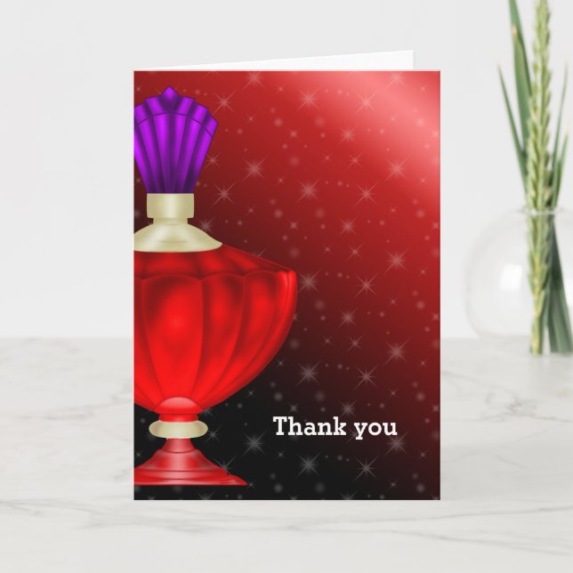 Tarjeta De Agradecimiento Perfume (Anverso)