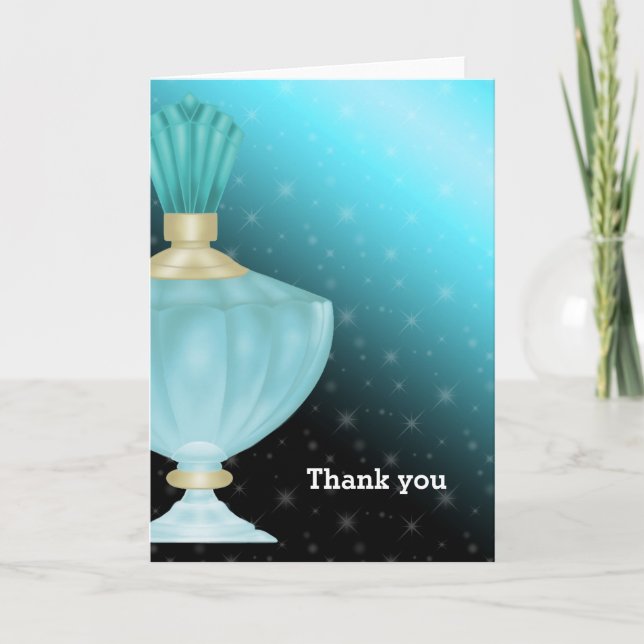 Tarjeta De Agradecimiento Perfume (Anverso)