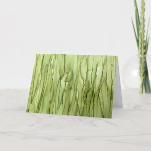 Tarjeta De Agradecimiento Peridot Green Blank inusual Notecard