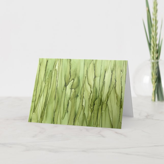 Tarjeta De Agradecimiento Peridot Green Blank inusual Notecard (Anverso)