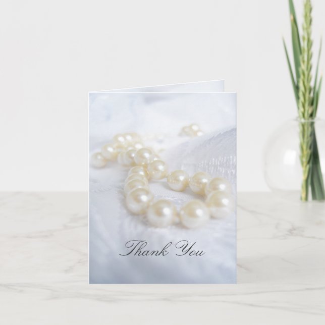 Tarjeta De Agradecimiento Perlas de la Madre (Anverso)