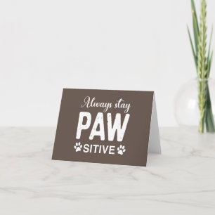 Tarjeta De Agradecimiento Permanecer siempre alerta sobre PAW