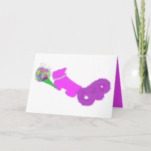 Tarjeta De Agradecimiento Perrito lindo con flores bonitas