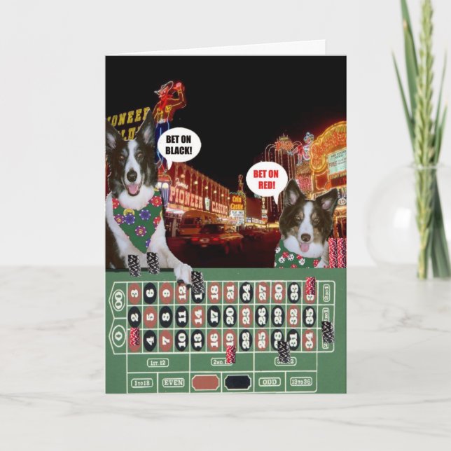 Tarjeta De Agradecimiento Perritos de Vegas (Anverso)