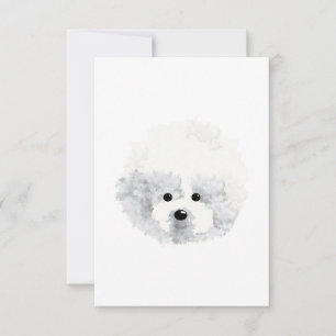 Tarjeta De Agradecimiento Perro Bichon Frise