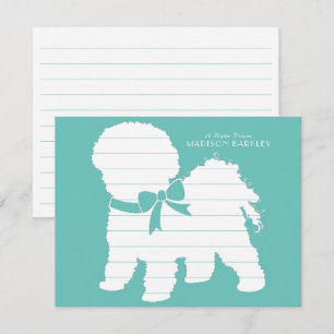 Tarjeta De Agradecimiento Perro cachorro Bichon Frise