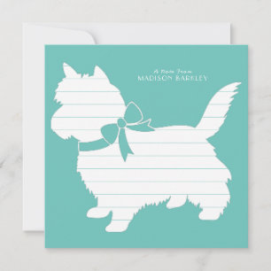 Tarjeta De Agradecimiento Perro Cachorro Terrier de Cairn