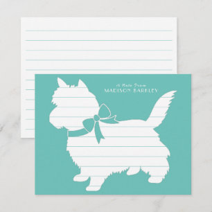 Tarjeta De Agradecimiento Perro de Cairn Terrier