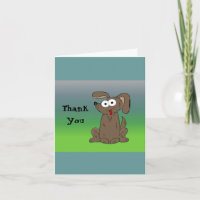 Perro de dibujos animados divertido gracias