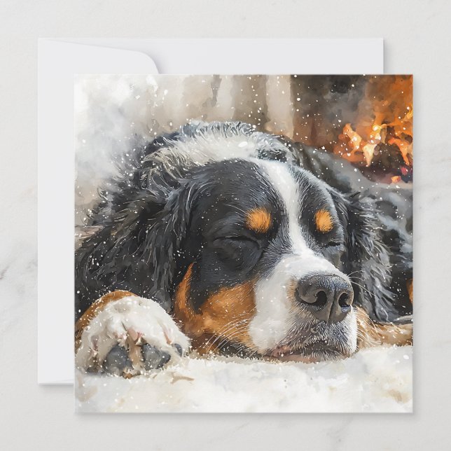 Tarjeta De Agradecimiento Perro de montaña bernés (Anverso)