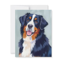 Perro de montaña bernés | Mascota en acuarela