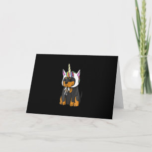 Tarjeta De Agradecimiento Perro de Rottweiler Unicorn