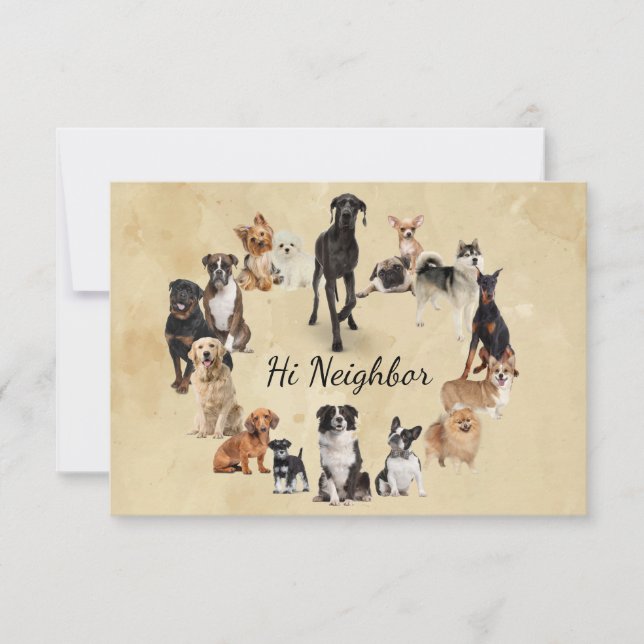 Tarjeta De Agradecimiento Perro divertido Raza de perro Mascota Animales Per (Anverso)