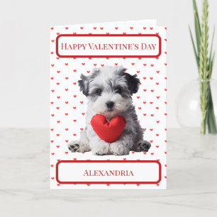 Tarjeta De Agradecimiento Perro maltipoo pimienta personificado San Valentín