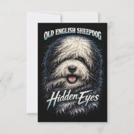 Tarjeta De Agradecimiento Perro pastor inglés antiguo