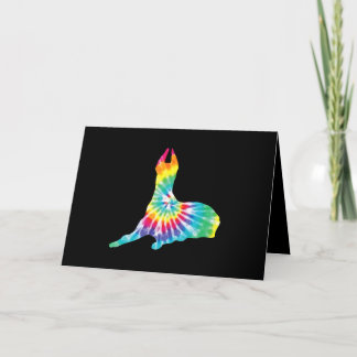 Tarjeta De Agradecimiento Perro | Perro de tinte Hippie Gran regalo de pipa 