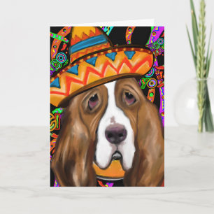 TARJETA DE AGRADECIMIENTO PERRO SABUESO