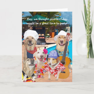 Tarjeta De Agradecimiento Perros/laboratorios graciosos de personalizable po