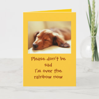 Tarjeta De Agradecimiento Perros que pasan el arco iris