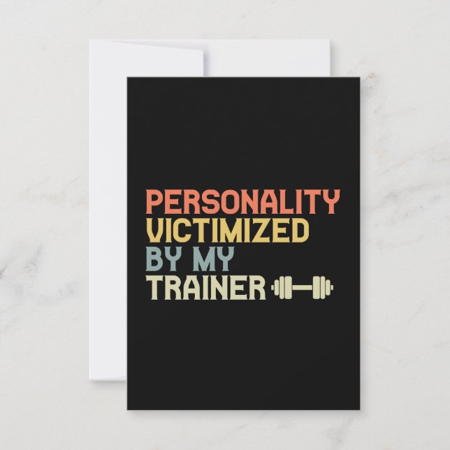 Tarjeta De Agradecimiento Personalidad victimizada por mi amabilidad diverti (Anverso)