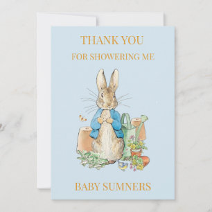 Tarjeta De Agradecimiento Personaliza a Peter el conejo Gracias