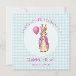 Tarjeta De Agradecimiento Personaliza a Peter el conejo Gracias