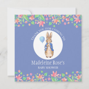 Tarjeta De Agradecimiento Personaliza a Peter el conejo Gracias