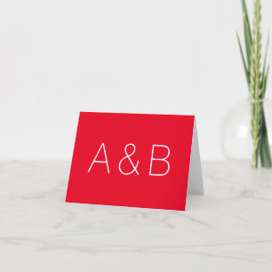 Tarjeta De Agradecimiento Personaliza, alfabeto inicial personalizado monogr