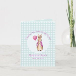Tarjeta De Agradecimiento Personaliza conejo clásico Gracias