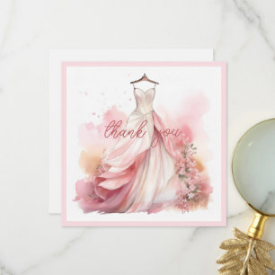Tarjeta De Agradecimiento Personaliza Subir Foto Despedida de Soltera Gracia