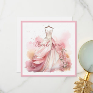 Tarjeta De Agradecimiento Personaliza Subir Foto Despedida de Soltera Gracia
