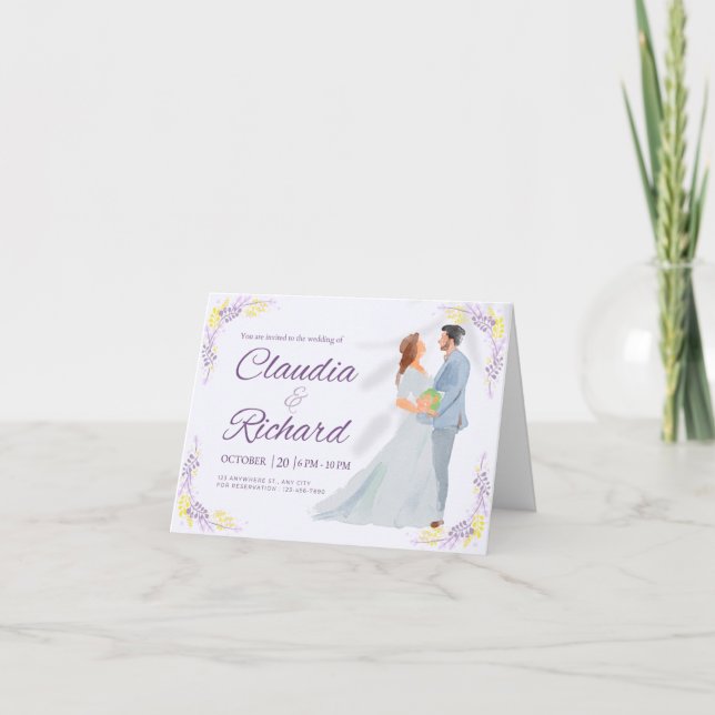 Tarjeta De Agradecimiento ¡Personaliza tus deseos para los recién casados! (Anverso)