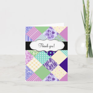 Tarjeta De Agradecimiento Personalizable Bonito de trabajo en mosaico
