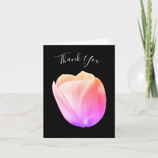 Tarjeta de agradecimiento personalizable de flor d
