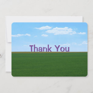 Tarjeta De Agradecimiento Personalizable de paisajes "Gracias"