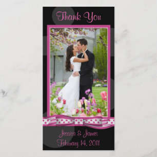 Tarjeta De Agradecimiento Personalizable Polka Dot Photocard