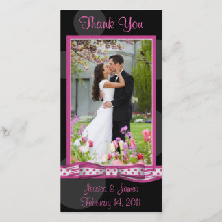 Tarjeta De Agradecimiento Personalizable Polka Dot Photocard