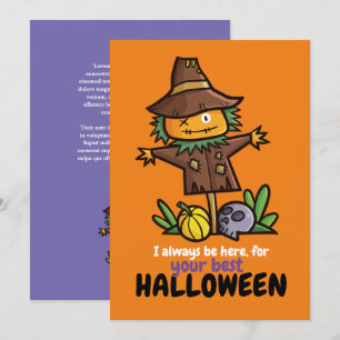 Tarjeta De Agradecimiento Personalizable Siempre ser la mejor Halloween
