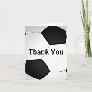 Tarjeta De Agradecimiento Personalizable Soccer Gracias Cartas Bulto o Compr