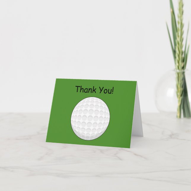 Tarjeta De Agradecimiento Personalización de bolas de golf (Anverso)