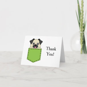 Tarjeta De Agradecimiento Personalización del perro Mascota de bolsillo