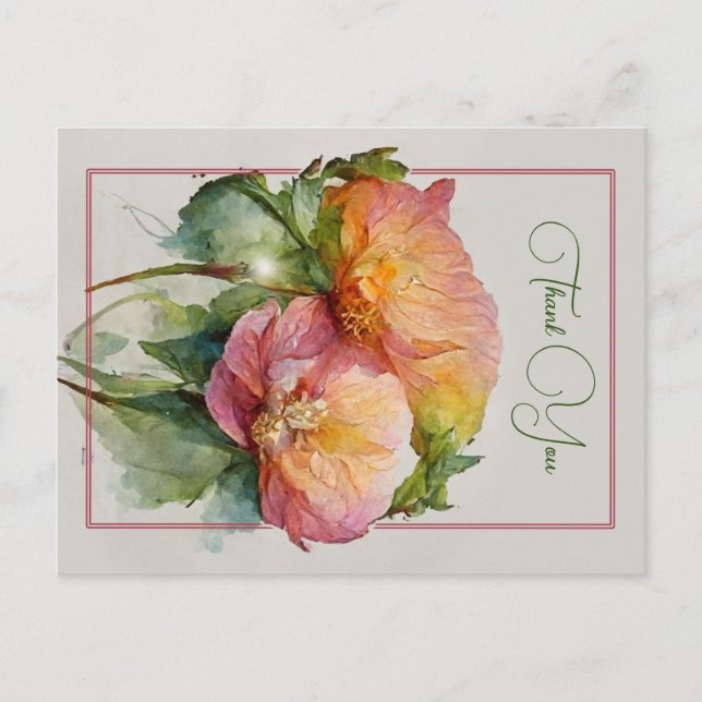 Tarjeta de agradecimiento personalizada (Anverso)