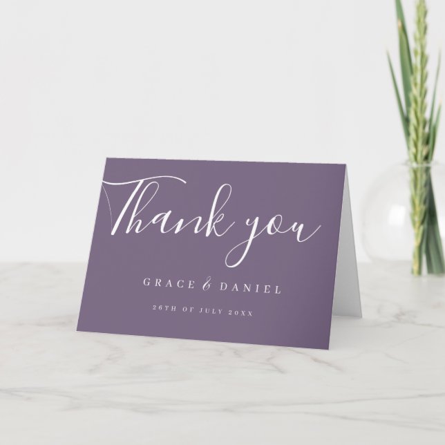 Tarjeta de agradecimiento personalizada (Anverso)
