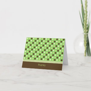Tarjeta de agradecimiento personalizada Baby Polka